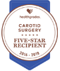 Carotid surgery five-star recipient award